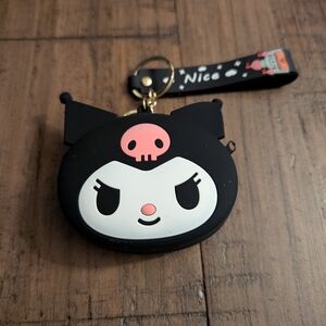 NIP Hello Kitty & Friends Kuromi Silicone Coin Purse Keychain